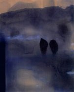 Tussen dag en nacht I,1997 - acryl op doek - 100 x 80 cm.